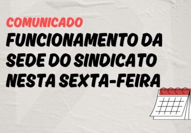 Sede central fecada nesta sexta